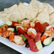 Shrimp ceviche nachos recipe