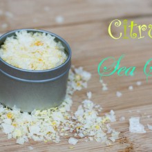 Gift-worthy recipes from Cheap Recipe Blog: Citrus sea salt