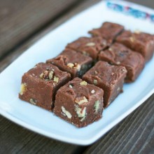 Toasted walnut fudge recipe