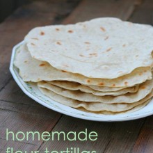 Homemade flour tortilla recipe