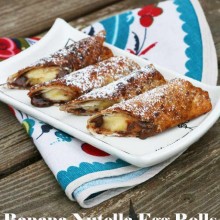 Banana-Nutella egg rolls recipe
