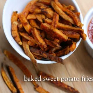 Baked sweet potato fries: Make your own sweet potato fries at home for right around $1.00 per serving.