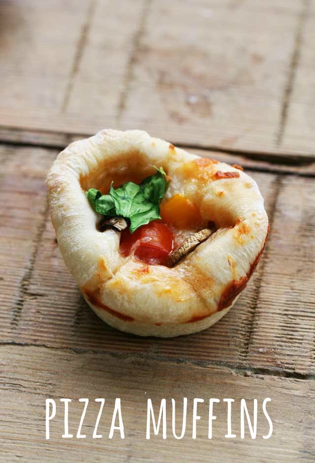 Individual, customized pizzas made in a muffin tin, from Cheap Recipe Blog. Click through for recipe.