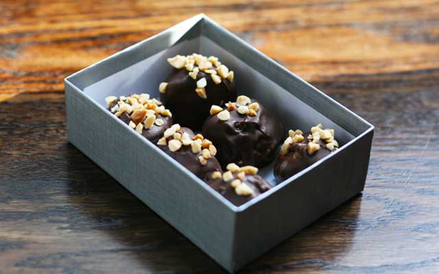 Peanut butter truffles. WHOA these are good! Make a great foodie gift.