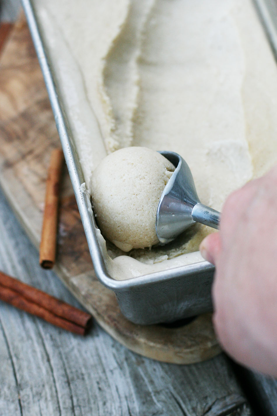 Homemade pear ice cream, made with simple ingredients. No special equipment required!