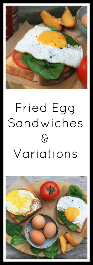 Dinner in 5 minutes: Fried egg sandwiches. The basic recipe and variations too!