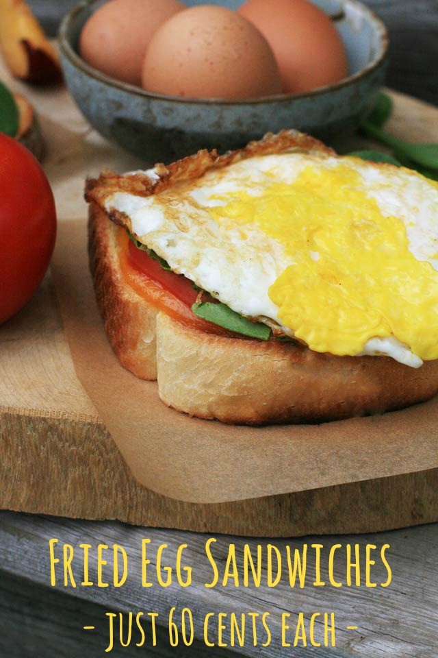 Fried egg sandwiches: Just 60 cents each. Get the recipe!