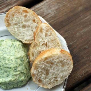 Herb butter: Adding fresh herbs to butter makes a delicious topping for bread, potatoes, and much more!