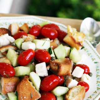 Panzanella salad: A bread-based salad with a tangy, flavorful dressing.