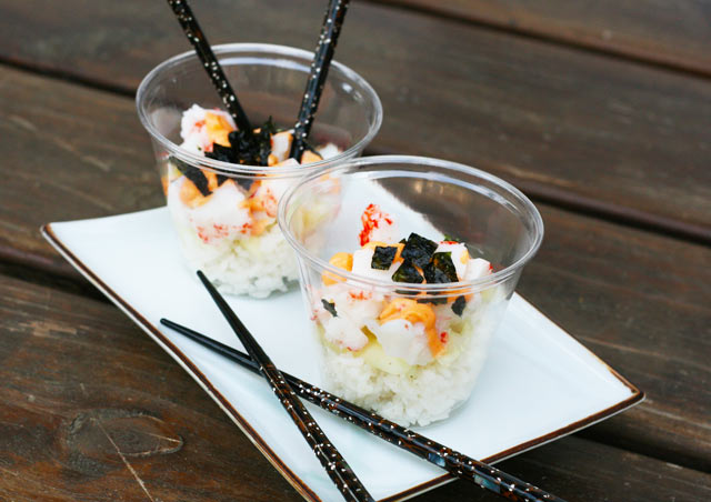 California Roll Salad: A traditional California roll, in salad form. Sushi at its easiest!