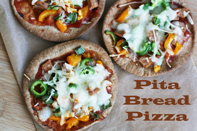 Pita bread pizza recipe
