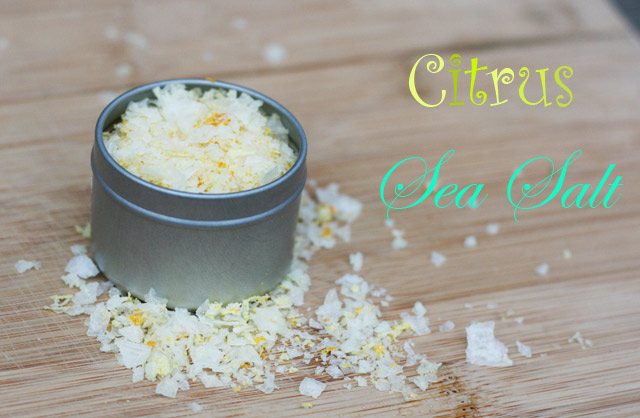 Gift-worthy recipes from Cheap Recipe Blog: Citrus sea salt