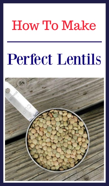 How to make a perfect batch of lentils. Click through for instructions!