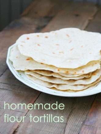 Homemade flour tortillas. Just 5 cents each! Repin to save.
