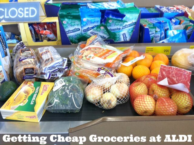 Getting cheap groceries at ALDI