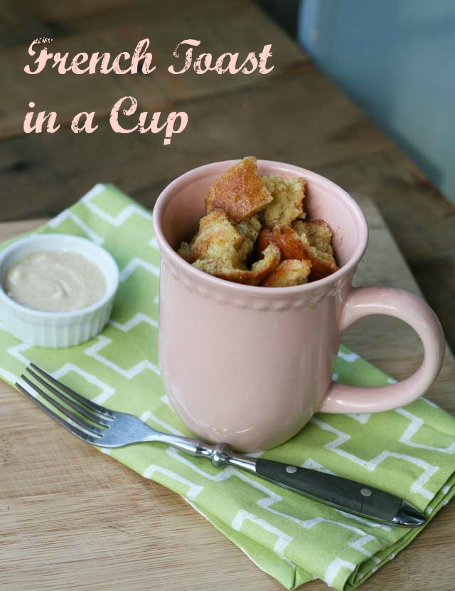 French toast in a cup. One of the Top 5 "In a Cup" recipes from Cheap Recipe Blog. Repin to save!
