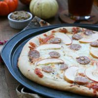 Oktoberfest pizza recipe, from Cheap Recipe Blog