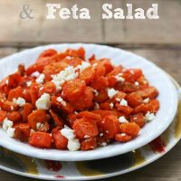 Roasted carrot and feta salad from Cheap Recipe Blog