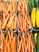 Fresh carrots from the farmers' market