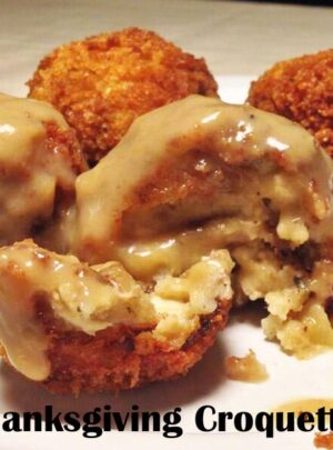 Thanksgiving Leftover Recipes: Thanksgiving Croquettes
