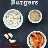 Kimchi burgers, from Cheap Recipe Blog