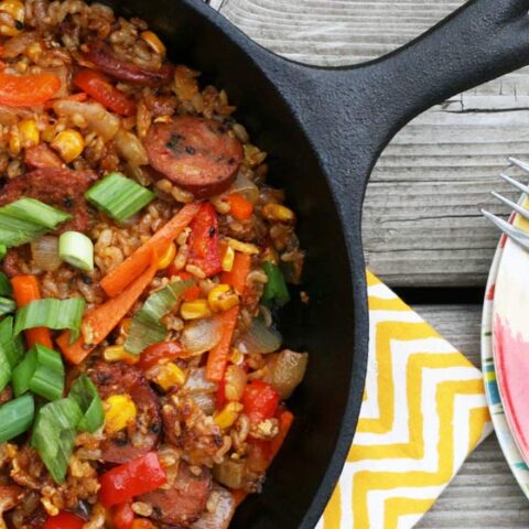 Korean barbecue fried rice, from Cheap Recipe Blog