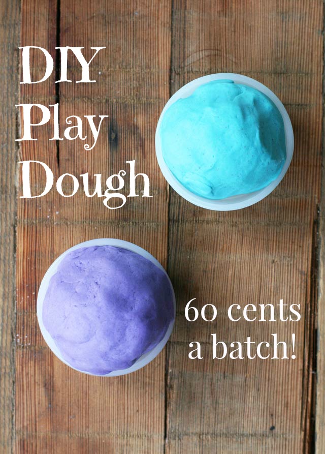 DIY play dough recipe, from Cheap Recipe Blog