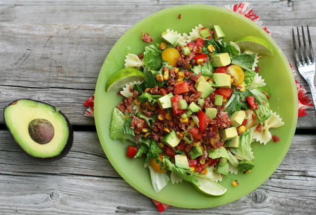 Summery BLT salad recipe, from Cheap Recipe Blog