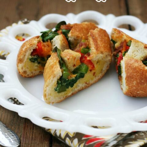 Bacon and Veggie Egg Boats