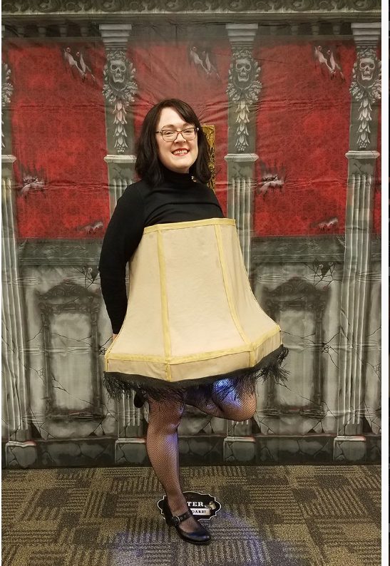 Halloween Costume Idea: The lamp from A Christmas Story. Click through for more Halloween costume ideas!