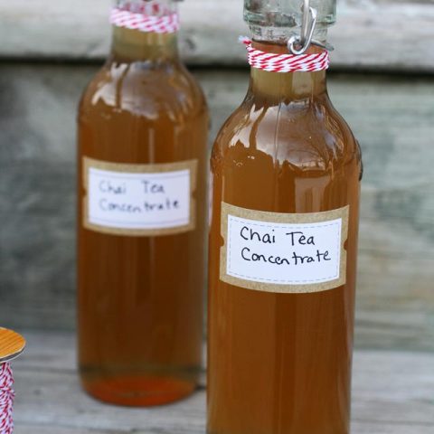 Chai Tea Concentrate (to make your own Chai Tea Lattes at home!) Makes a great gift. Repin to save.