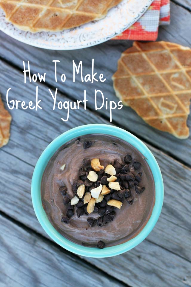 Start with flavored Greek yogurt, add extra ingredients, and you have a fabulous dip. Repin to save!