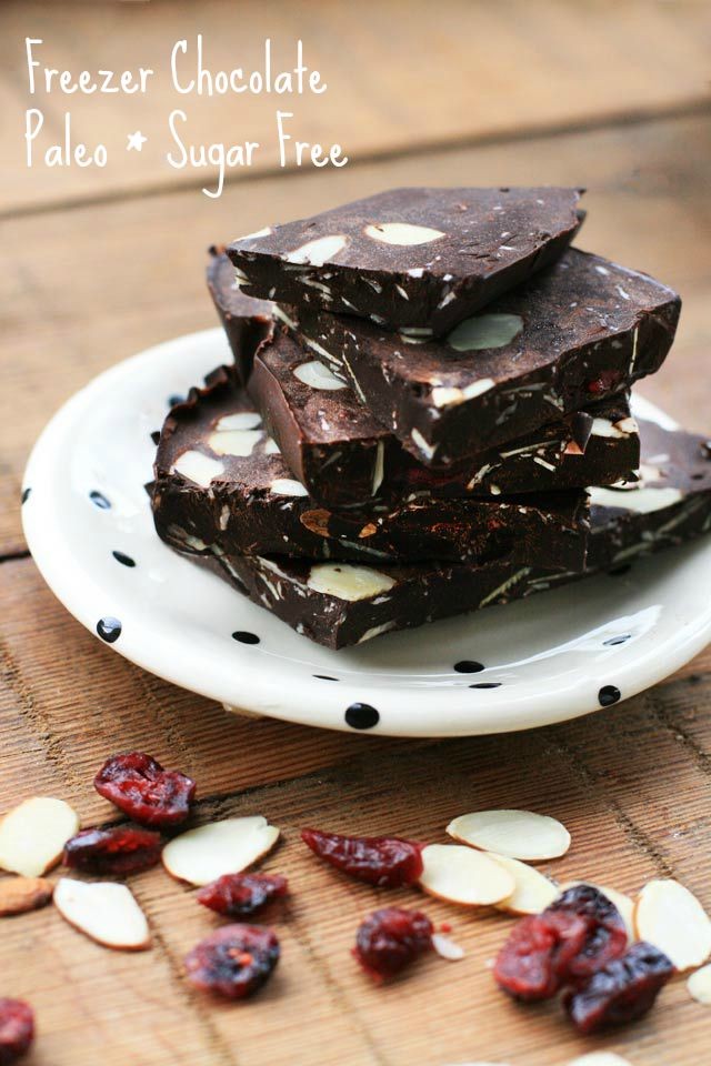 Paleo Freezer Chocolate: Just 2 ingredients (plus optional add-ins) make for a surprisingly delicious treat!