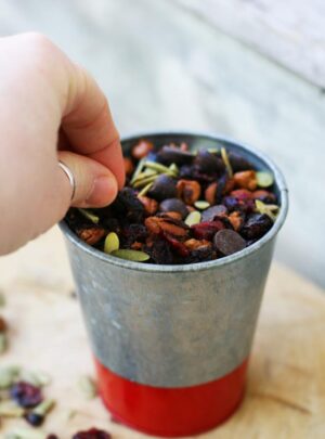 Roasted Kidney Bean and Chickpea Trail Mix