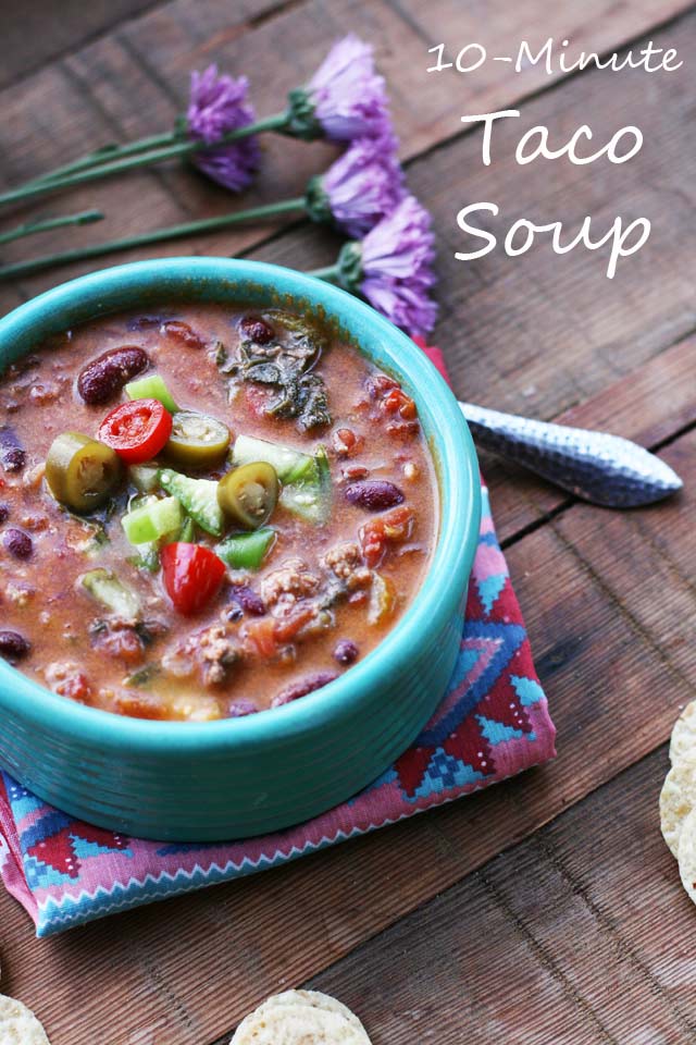 Got 10 minutes? Then you can make this hearty soup for your family. Click through for instructions.