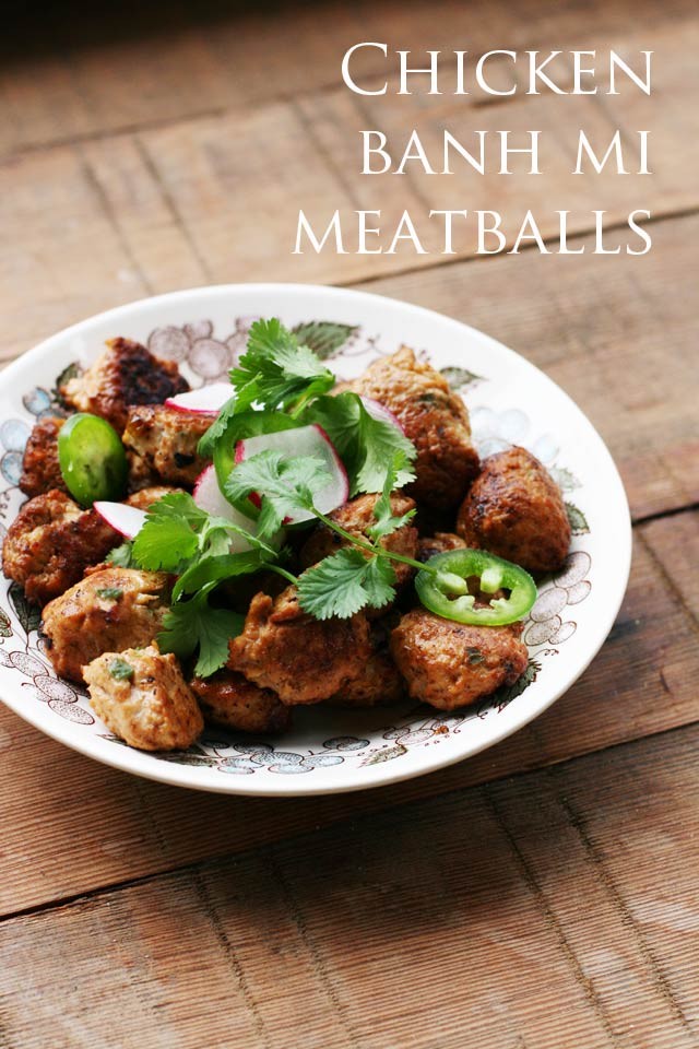 Banh mi meatballs. These are SO easy to make and super flavorful. One of my favorite dishes!