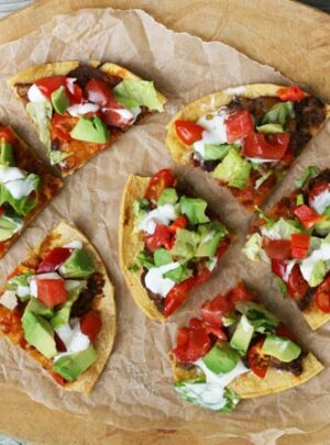 Mexican-Style Corn Tortilla Pizzas