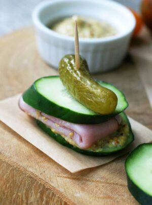 Breadless Cucumber Sandwiches
