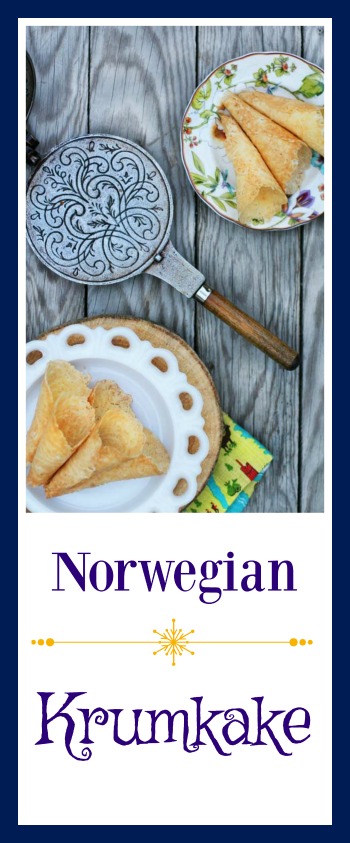 Norwegian krumkake recipe: Click through for recipe!