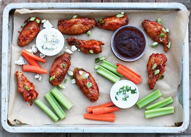 Crispy, oven-baked chicken wings at home? Believe it! Click through for recipe instructions.