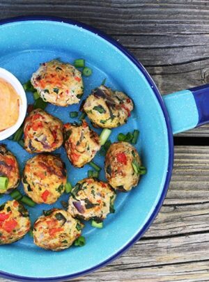 Paleo Confetti Chicken Meatballs