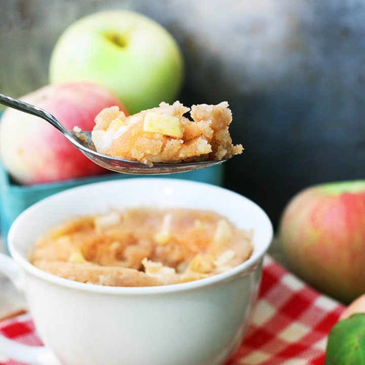 Apple cinnamon mug cake: Don't want to make a whole cake? Then try this fall-inspired mug cake, ready in 5 minutes.
