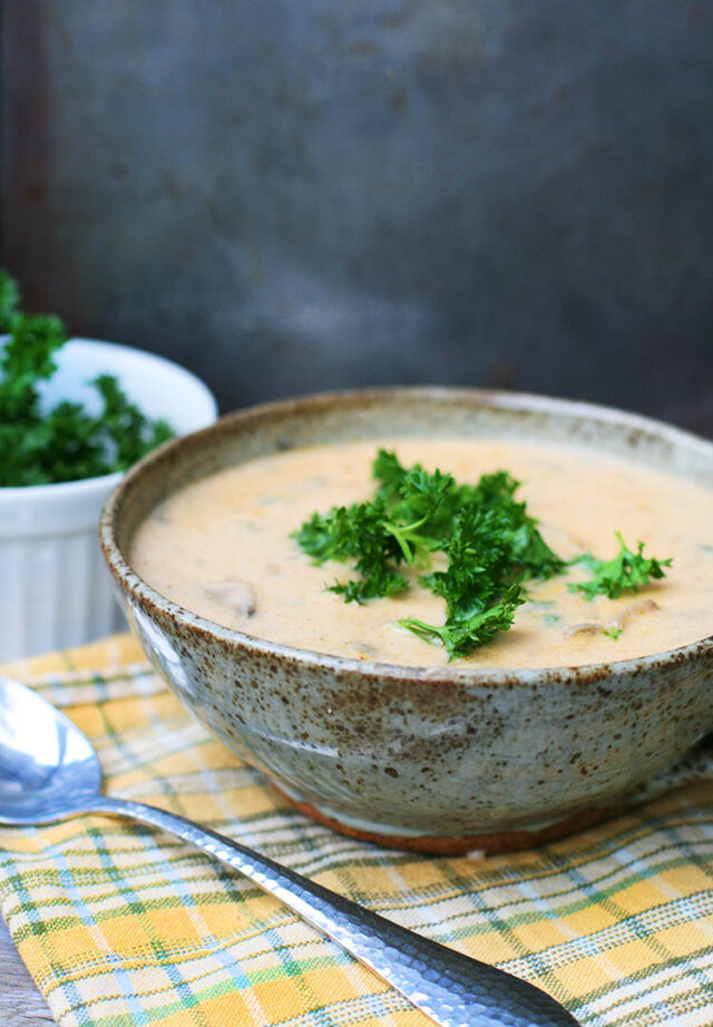 Hungarian mushroom soup: Creamy, delicious mushroom soup with unique flavors added!
