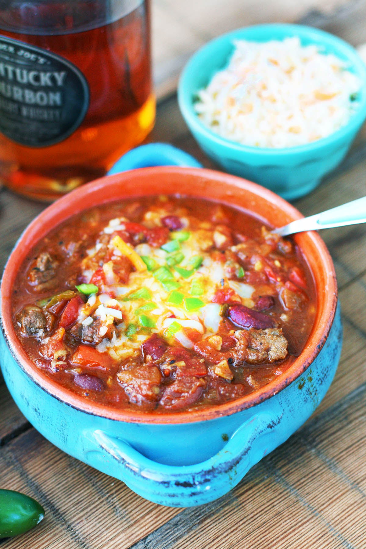 Smoky Whiskey Chili