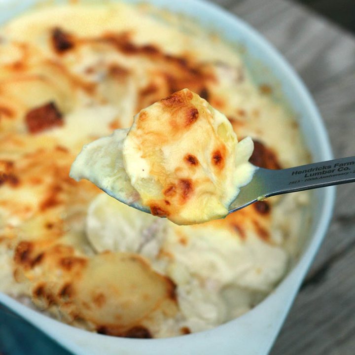 Scalloped potatoes and ham: The extra creamy, curdle-free recipe. Click through for instructions!