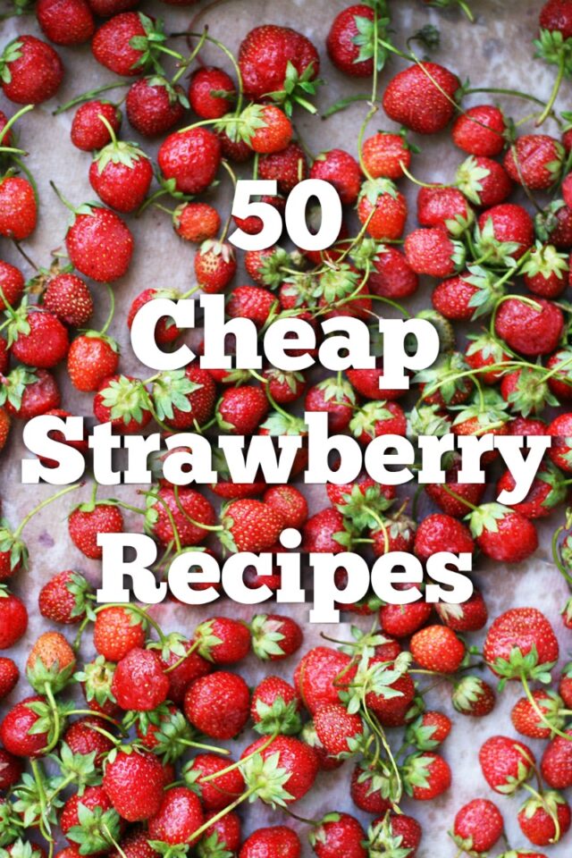 50+ cheap strawberry recipes. Take advantage of the freshest of berries, and get inspired with these 50+ recipes!