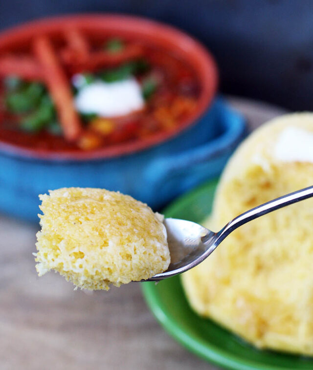 Cornbread in a mug: Got 5 minutes? Then you can make delicious, warm cornbread without ever turning on the oven!