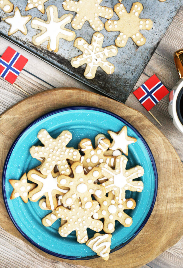 Norwegian pepperkaker cookies: A spiced cookie that's a hit for the holidays.