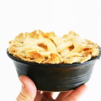 Mini pies: You can make a mini pie in an ovenproof bowl! Click through for recipe.
