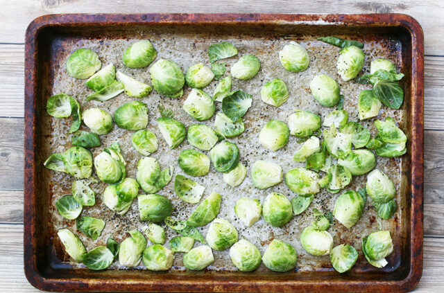 How to roast Brussels sprouts so they're crispy and browned.